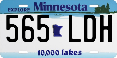 MN license plate 565LDH