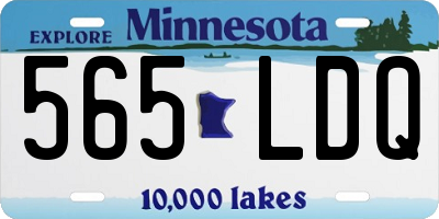 MN license plate 565LDQ
