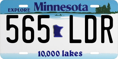 MN license plate 565LDR
