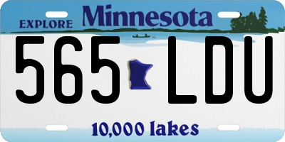 MN license plate 565LDU