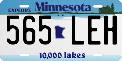 MN license plate 565LEH