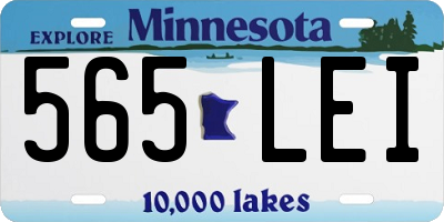 MN license plate 565LEI