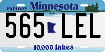 MN license plate 565LEL