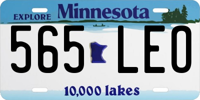 MN license plate 565LEO
