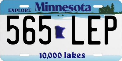 MN license plate 565LEP