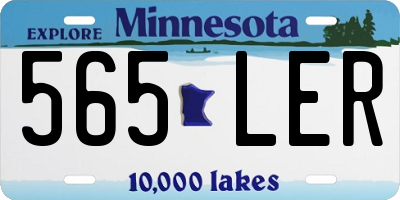 MN license plate 565LER
