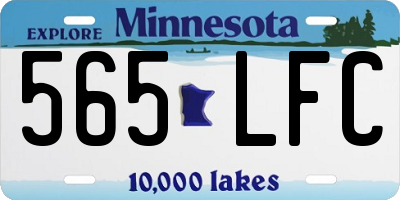 MN license plate 565LFC