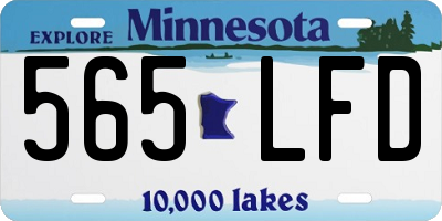 MN license plate 565LFD