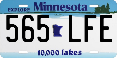 MN license plate 565LFE