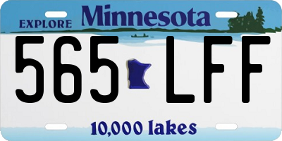 MN license plate 565LFF