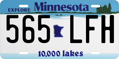 MN license plate 565LFH