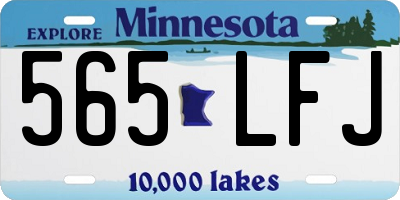 MN license plate 565LFJ