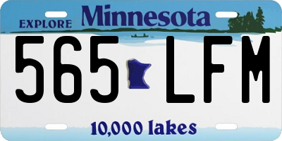 MN license plate 565LFM