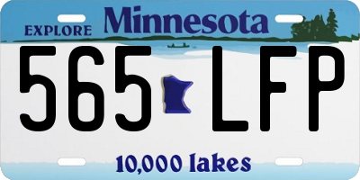 MN license plate 565LFP