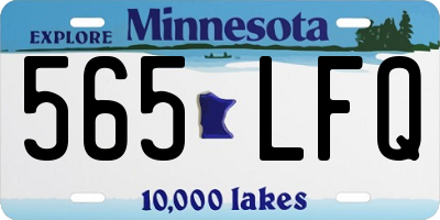 MN license plate 565LFQ