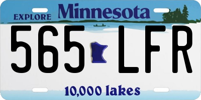 MN license plate 565LFR