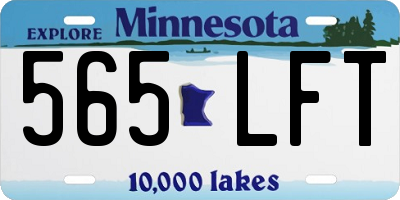 MN license plate 565LFT