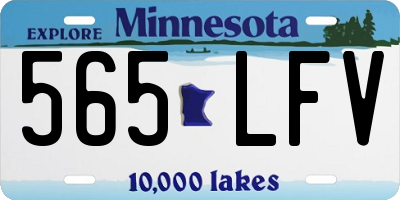 MN license plate 565LFV