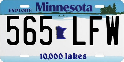 MN license plate 565LFW