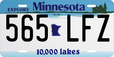 MN license plate 565LFZ