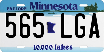 MN license plate 565LGA