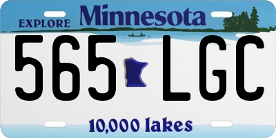 MN license plate 565LGC