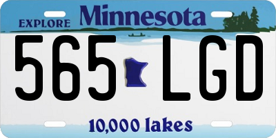 MN license plate 565LGD