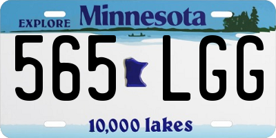 MN license plate 565LGG