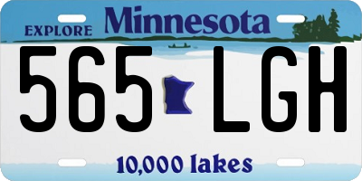 MN license plate 565LGH