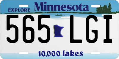 MN license plate 565LGI