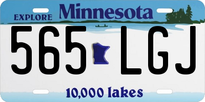 MN license plate 565LGJ