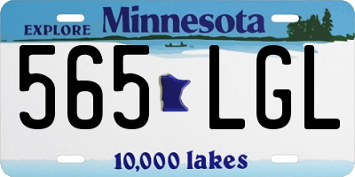 MN license plate 565LGL