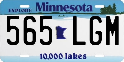 MN license plate 565LGM