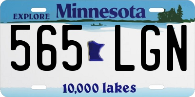 MN license plate 565LGN