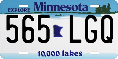 MN license plate 565LGQ