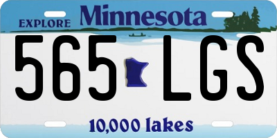 MN license plate 565LGS