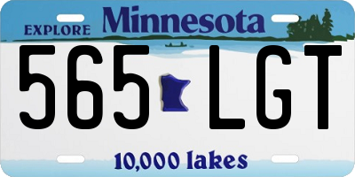 MN license plate 565LGT