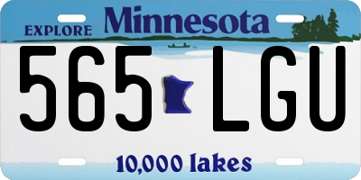 MN license plate 565LGU