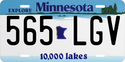 MN license plate 565LGV