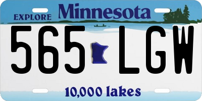 MN license plate 565LGW