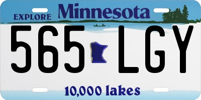MN license plate 565LGY