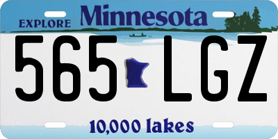 MN license plate 565LGZ
