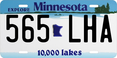 MN license plate 565LHA