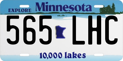 MN license plate 565LHC