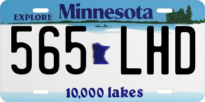 MN license plate 565LHD