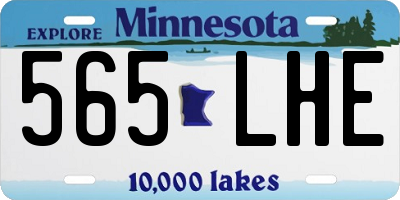MN license plate 565LHE