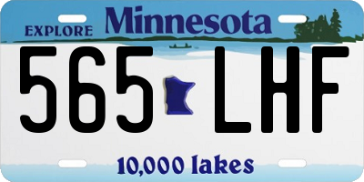 MN license plate 565LHF