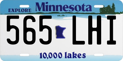 MN license plate 565LHI