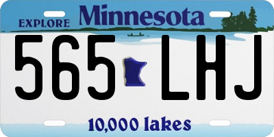 MN license plate 565LHJ