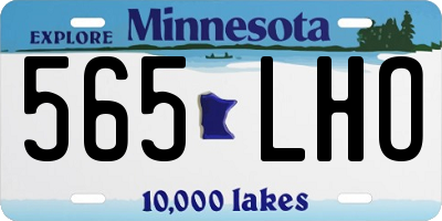 MN license plate 565LHO